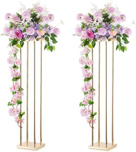 Centro de mesa de Metal decorativo de bajo precio, soporte de exhibición de flores para boda, fiesta, evento, telón de fondo, suministros de decoración - Product Image 2