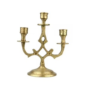 Candelabros de metal de ley brillante de calidad superior estilo moderno decoración de velas de Navidad para bodas - Product Image 2