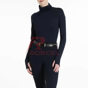 OEM Women Horse Riding Baselayer Breathable Quick Dry Material Customizable <b>Long</b> <b>Sleeve</b> Equestrian Wholesale Professional - Product Image 1