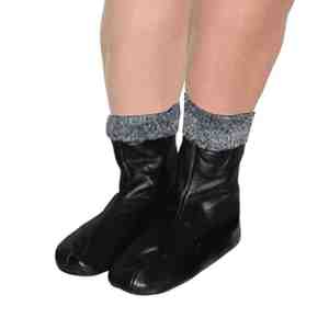 Chaussettes en cuir véritable, design durable, antidérapantes, compatibles avec la prière (wudu), confortables, respirantes, pour un usage quotidien. - Product Image 6