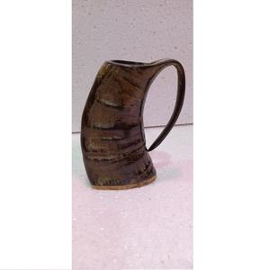 Tasses en corne à boire naturelles et conception personnalisée Tasse à bière en corne de buffle nouveaux styles disponibles - Product Image 3