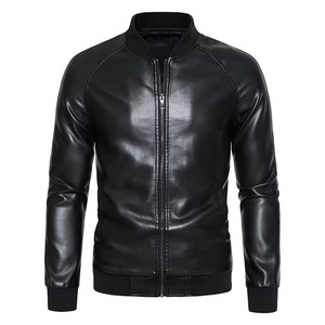 Veste d'équitation en cuir vintage personnalisée du fabricant pour hommes veste en cuir PU coupe-vent noire pour moto printemps automne - Product Image 5