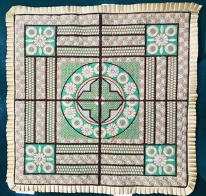 Camino de mesa de chenilla bordado ovalado blanco elegante de alta demanda para mesa de comedor o boda disponible a precio de exportación - Product Image 4