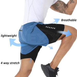 Pantalones Cortos Deportivos para Hombre, para Entrenamiento de BJJ, MMA, Grappling, Doble Capa, Elásticos, Transpirables, Duraderos, Ligeros, Personalizados OEM - Product Image 4