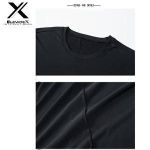 เสื้อยืดคอกลมแบบยูนิเซ็กซ์สั่งทำขายส่ง ผ้าฝ้ายเจอร์ซีย์ 100% ระบายอากาศได้ดี แขนสั้น พิมพ์ลาย 3 มิติ ป้ายแบบ OEM ติดด้วยความร้อน สำหรับผู้ชาย - Product Image 5