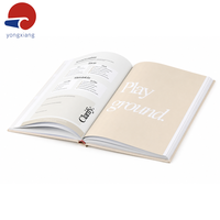 Organiseur personnalisé avec couverture en tissu, agenda A4, couverture rigide, avec estampage à chaud noir et blanc et intérieur couleur