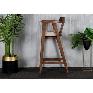 เก้าอี้รับประทานอาหารและเก้าอี้บาร์ทำจากไม้ทันสมัยทันสมัยทำด้วยมือจากตุรกีสำหรับลานบ้านและการต้อนรับ - Product Image 3