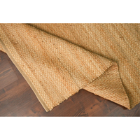 Tapis d'intérieur moderne 100% jute naturel tissé à la main, antidérapant, réversible, lavable, pour la maison - cuisine, couloir, entrée, salon