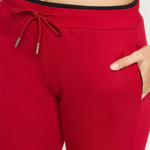 OEM al por mayor Unisex rojo 100% algodón ecológico invierno chándal personalizado con cremallera pantalones de chándal de gran tamaño Sudadera con capucha conjunto de talla grande sólido - Product Image 5