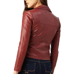 Design intemporel veste en cuir pour femmes véritables créé Texture douce confort longue durée et appel de vêtements d'extérieur féminins élégants - Product Image 6