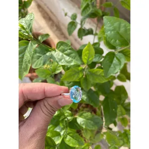 Natural Blue Topaz <b>Ring</b> 925 Sterling Silver Handmade Gemstone <b>Ring</b> Wholesale Jewelry Supplier - Product Image 3