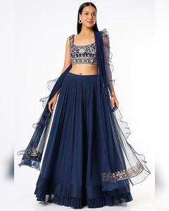 ความรู้สึกที่ดีงามและหลากหลายเป็นคำที่สมบูรณ์แบบที่จะอธิบายนี้ปัก lehenga ผ้า lehenga ทำให้ lehenga นี้ - Product Image 6