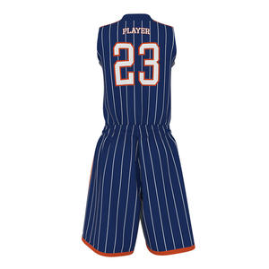 Nouvelle Collection : Ensemble de Maillot de Basketball Urbain Personnalisable pour Homme – Séchage Rapide, Bleu – Collection 2025 - Product Image 3