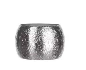 แหวนผ้าเช็ดปากสำหรับงานแต่งงานทำจากโลหะรูปดอกไม้สีทองและสีเงินประดับโต๊ะสำหรับรับประทานอาหารสุดหรูและเป็นของขวัญสำหรับงานเฉลิมฉลอง - Product Image 1