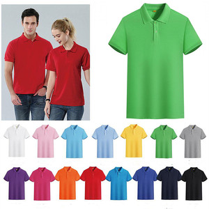 Vente en gros Polo d'équipe de golf pour hommes et femmes Impression personnalisée Logo Polyester doux Coton Perles courtes T-shirts en relief - Product Image 5