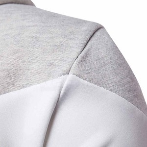 เสื้อฮู้ดผู้ชายแบบมีซิปสีจางและโลโก้ตามสั่งแนวสตรีทแวร์ - Product Image 3