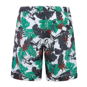 Short de plage décontracté imprimé graphique en coton et lin Short de plage d'été Short de plage personnalisé Vente en gros pour hommes - Product Image 5