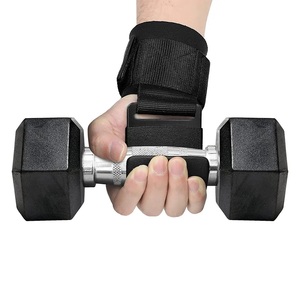 GAF Crochet d'haltérophilie avec logo personnalisé Crochets d'haltérophilie Ensemble de fitness pour la gymnastique Sangles de poignet d'haltérophilie Pull-Ups à usage intensif - Product Image 2