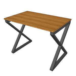 XBamboo 100x60cm BFXB001 Computer <b>Desk</b> with Assembled Iron Legs - Product Image 6