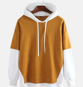 Sudaderas con capucha de algodón 100% de 360gsm para hombre, ropa de calle de gran tamaño, Sudadera con capucha en blanco informal personalizada, cuello con capucha estampado en relieve - Product Image 1
