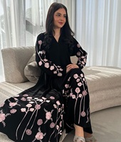 Abayas de mode modeste faites à la main pour adultes, motifs uniques de créateurs, matière en soie, vêtements musulmans traditionnels, accessoires, manches longues
