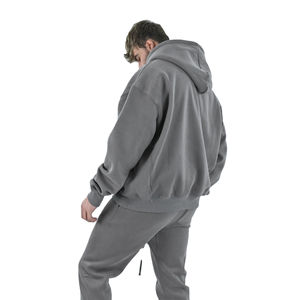 Sudaderas con capucha de mezcla de algodón 100% para hombre, entrenamiento de invierno pesado con bordado 3D básico - Product Image 3