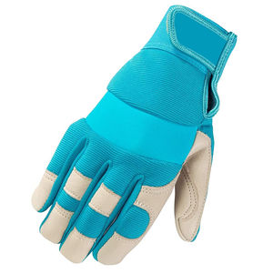 Gants de travail industriels anti-coupure bleus personnalisés Gants de travail résistants aux coupures pour bûcheron de tronçonneuse Gants de travail personnalisés OEM - Product Image 2
