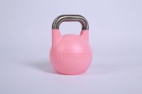 Kettlebell de compétition en fonte robuste, poids de fitness codés par couleur, entraînement en salle de sport, kettlebell pour entraînement de force