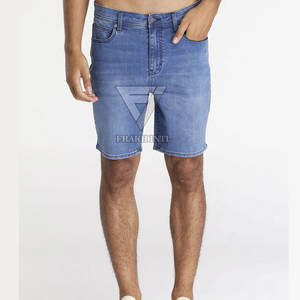 กางเกงยีนส์ขาสั้นของผู้ชายกางเกงขาสั้นขายาว - Product Image 4