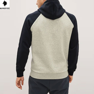 เสื้อมีฮู้ดแบบสวมหัวของผู้ชายผ้าเทอร์รี่ผ้าฝ้าย100% น้ำหนักเบาลายนูนทึบออกแบบได้ตามต้องการสำหรับฤดูหนาว - Product Image 2