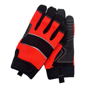 Gants de mécanicien Gants de sécurité réfléchissants en cuir de chèvre avec écran tactile anti-dérapant Logo personnalisé Gants en cuir résistants aux coupures - Product Image 1
