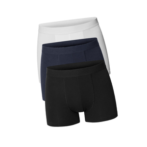 Meilleur prix Shorts en coton pour hommes Logo personnalisé Sous-vêtements respirants en spandex Modal Emballage personnalisé Vinh Hung Vêtement Vietnam - Product Image 2