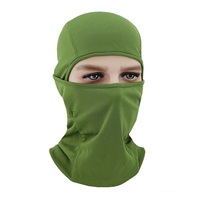 Máscara de pasamontañas negro de algodón suave para hombres y mujeres Cubierta de cara completa de invierno para esquiar Moto Deportes al aire libre
