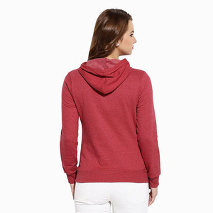 Sudadera con capucha de algodón para mujer, ropa deportiva cómoda y duradera, hecha en Color rojo, hecha en Pakistán, superventas - Product Image 2