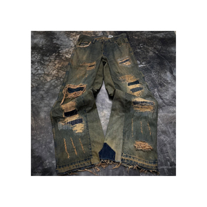 Pantalones Vaqueros de Algodón Orgánico para Hombre, Estilo 2025, de Alta Calidad, Nuevos, Desgastados, Ecológicos, Personalizados, Transpirables, con Cintura de Color - Product Image 4
