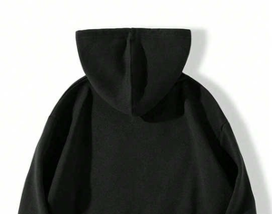 Premium Grade Heavy Cotton Knitted Fleece Rhinestone Hoodie Unisex Winter Pullover with Structured Fit and Long Lasting Wear - Product Image 6