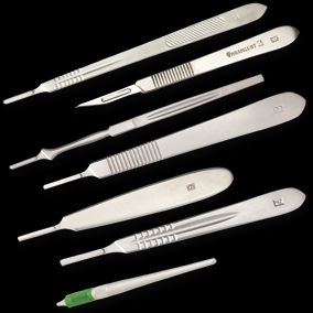 QNQ, bisturí quirúrgico de titanio Dental de alta calidad, mango Manual, Micro cuchillas, equipo médico de acero inoxidable - Product Image 5