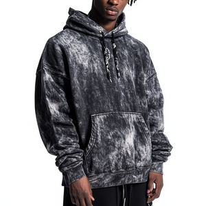 Fabricantes paquistaníes, sudaderas con capucha de lavado ácido personalizadas para hombres, la mejor ropa de calle, Sudadera con capucha desgastada de gran tamaño para hombres - Product Image 5