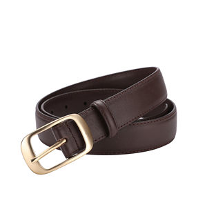 Cinturones de Cuero Vacuno Genuino Marrón y Negro al por Mayor, Hebilla de Aleación de Acero, Longitud Personalizada, para Hombres y Mujeres, Formales - Product Image 5