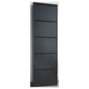 Gabinete Negro Mate con Zapatero para 10 Pares, Diseño Moderno para el Hogar - Product Image 1