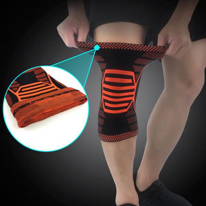 Manches de genou de cyclisme à compression longue complète vente en gros de manches de genou de cheville de sport à haute élasticité soutien du genou - Product Image 4