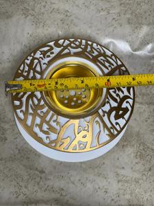 Porte-encens de style luxueux en calligraphie arabe noire pour la décoration de la maison et les occasions spéciales et la décoration festive en provenance d'Inde - Product Image 6