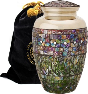 Promotion <b>Large</b> Modern Design Metal Cremation <b>Urn</b> for Human Adult Ashes for Memorial Funeral Burial - Product Image 2