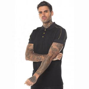Nueva Camiseta de Verano para Hombre, Transpirable, Estampada, Lisa, 100% Algodón, con Paneles en Contraste, de Manga Corta, de Secado Rápido, para Negocios - Product Image 3
