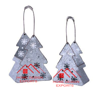 Ensemble de 3 bougeoirs en forme d'arbre décor de Noël meilleure vente décor à la maison vente chaude décoratif Antique fini