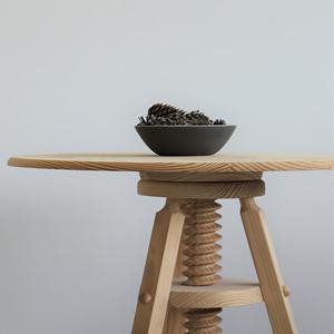 Comodino Girevole WELL HOME in Legno di Pino 59.5x59.5x65 cm con Finitura Verniciata - Product Image 4