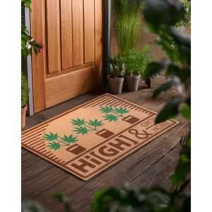 Tapis de porte personnalisable en polyester et PVC Hi(gh) & Grow, imprimé Stoner, pour extérieur et cuisine, décoration intérieure - Product Image 4