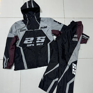 Chaqueta Cortavientos y Pantalones Deportivos Personalizados para Entrenamiento, Chaqueta Cortavientos con Cremallera y Logotipo Personalizado, Trajes Deportivos de Nailon para Hombre - Product Image 2