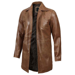 Manteau en cuir pour hommes à prix bas quantité minimale de commande bon marché Prix de vente entier Manteau en cuir de qualité supérieure bon matériau - Product Image 3