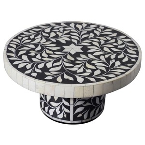 ขาตั้งเค้กทรงสี่เหลี่ยมฝังกระดูกทำมือ เป็นมิตรกับสิ่งแวดล้อม ทนความร้อน คุณภาพส่งออกอินเดีย ดีไซน์ใหม่ สวยหรู สำหรับงานแต่งงานและงานพิเศษ - Product Image 1